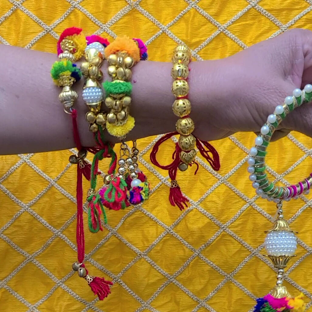 Mixed Phulkari Ghungru