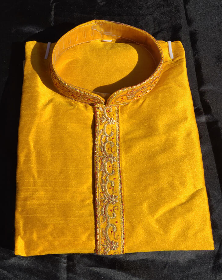 Yellow with Gold Trim